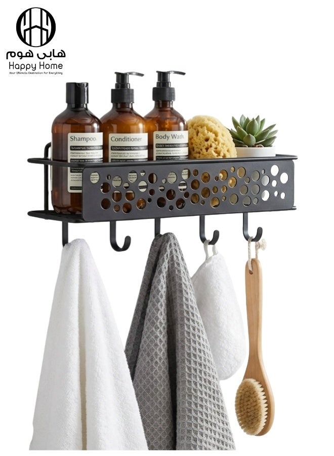 Happy Home Multi-Functional Corner Wall Storage Shelf 30 × 8 cm – Integrated Edge Design Prevents Water Accumulation, Ideal for Organizing Bathroom, Kitchen, and Toilet Essentials, Without Mounting Hardware, High-Quality Coating, Practical and Stylish, Space-Saving and Organized - Image 1
